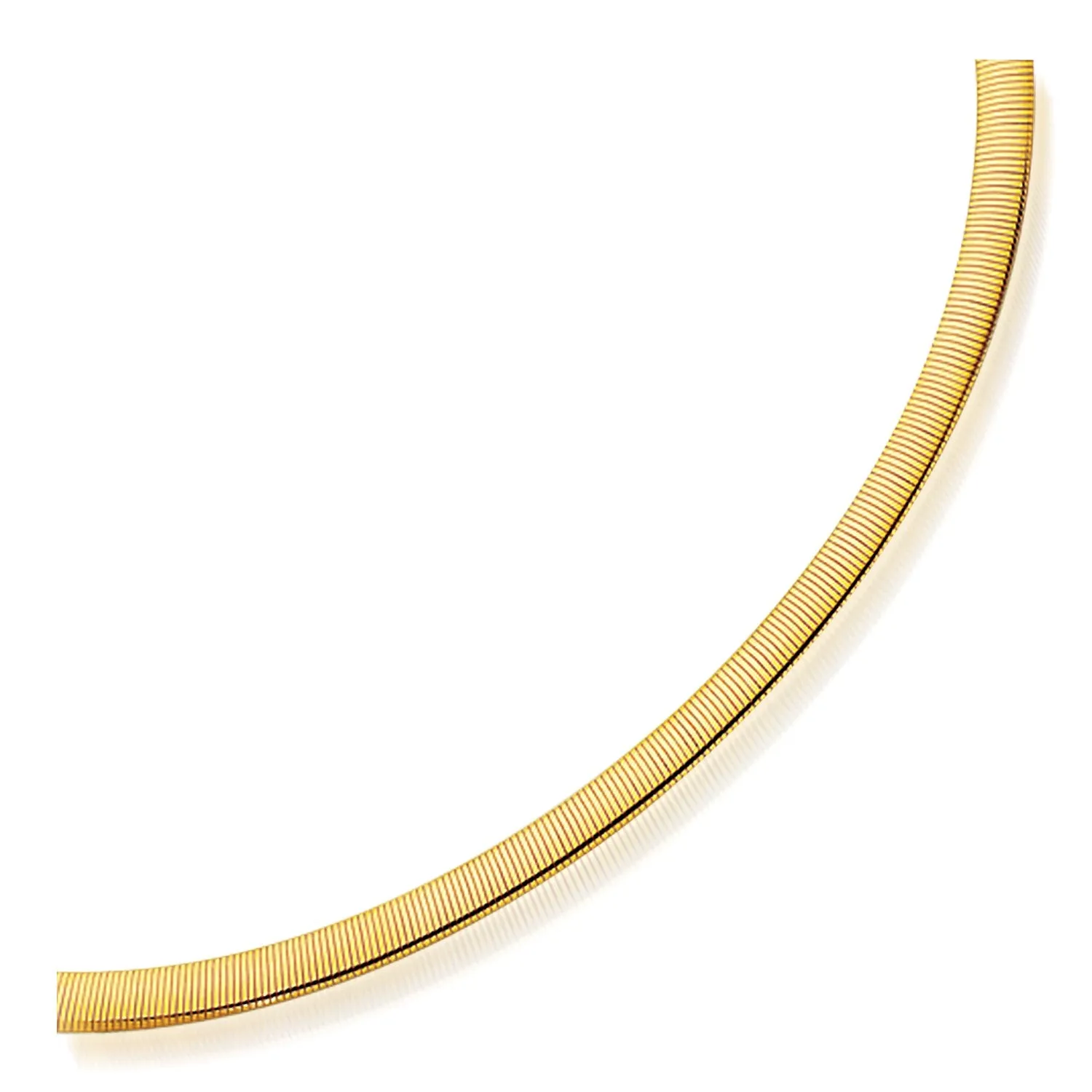6.0mm 14k Two Tone Gold Reversible Omega Necklacerx99356-17-rx99356-17