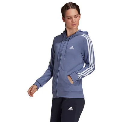 adidas 3 Stripes Full Zip Tracktop Hoody