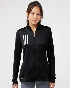 Adidas - Women's 3-Stripes Double Knit Full-Zip