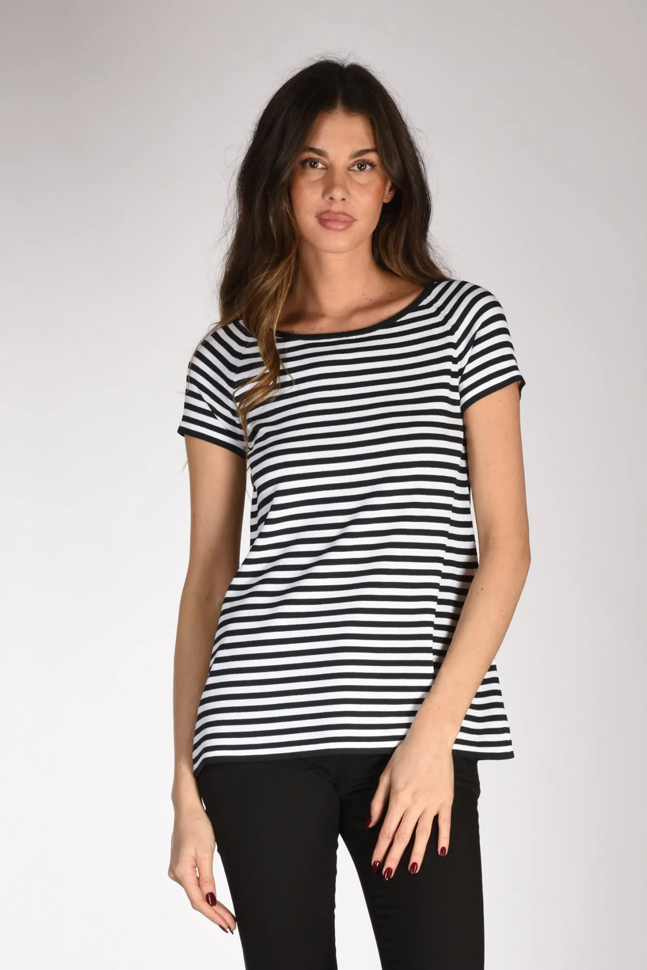 Anne Claire Maglia Righe Bianco/nero Donna