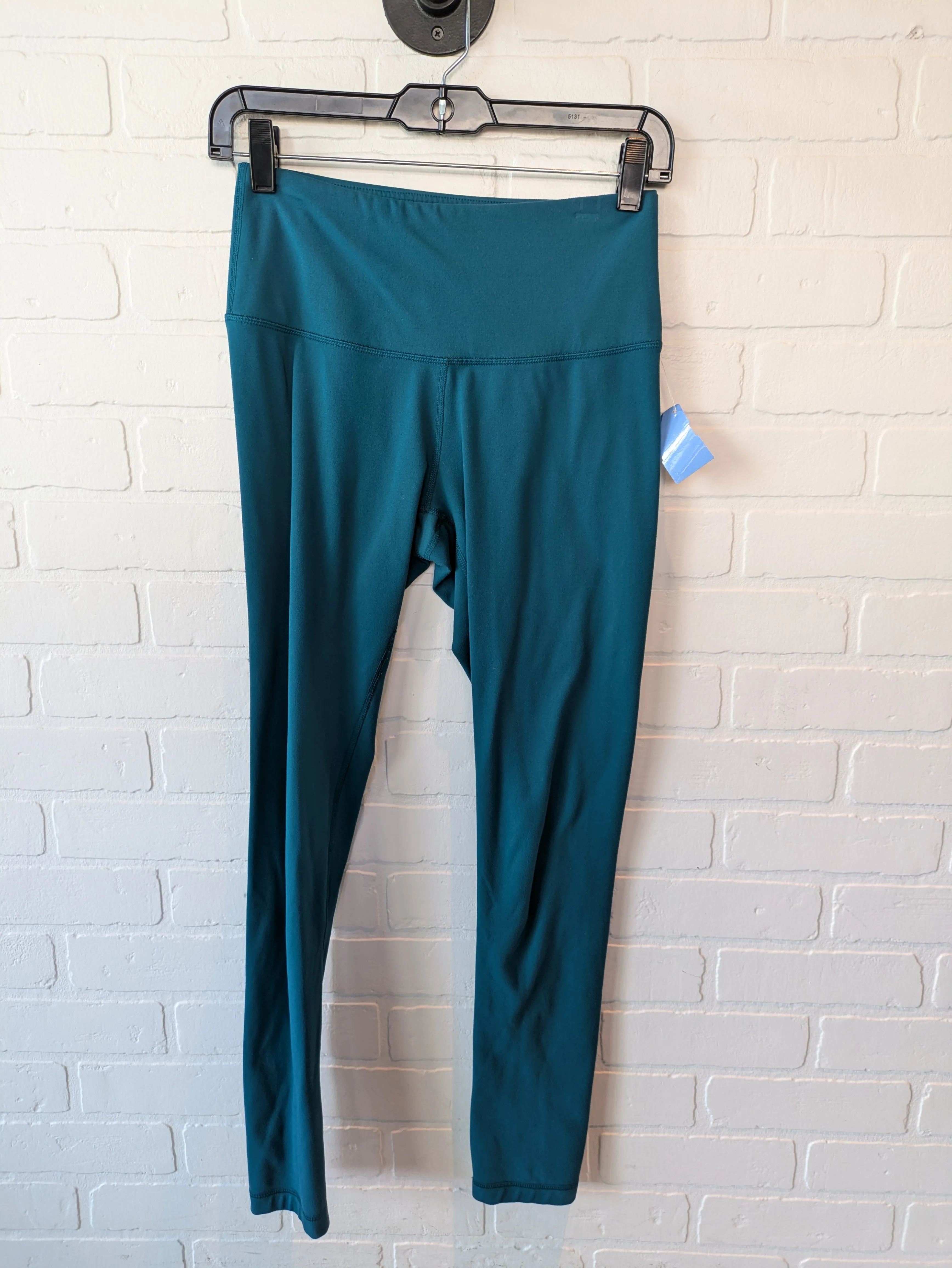 Athletic Leggings By Yogalicious In Turquoise, Size: 6