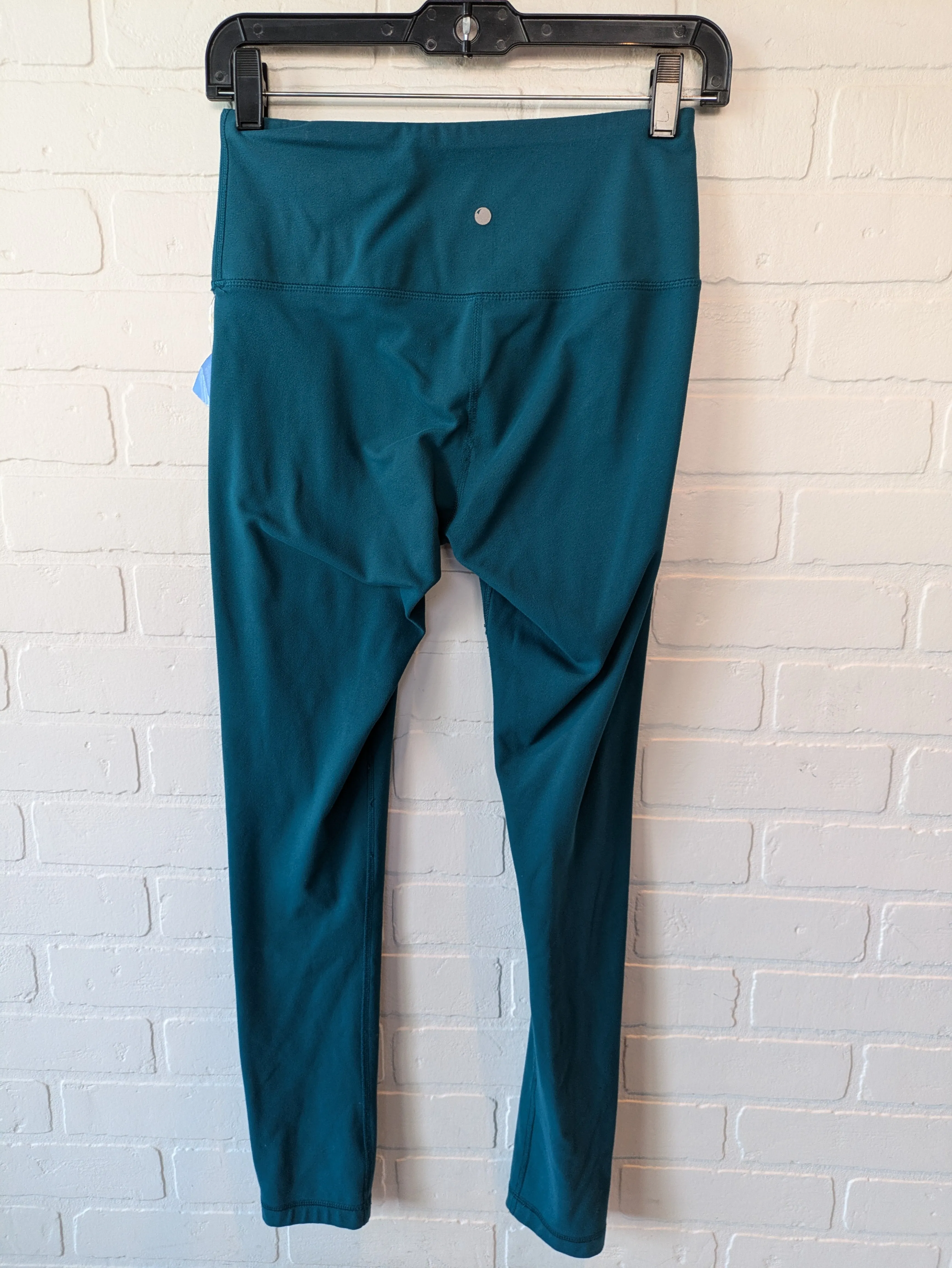 Athletic Leggings By Yogalicious In Turquoise, Size: 6