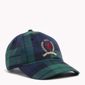 Blue 6.0 Crest Plaid Check Baseball Cap | Hats, Gloves & Scarves | Tommy Hilfiger