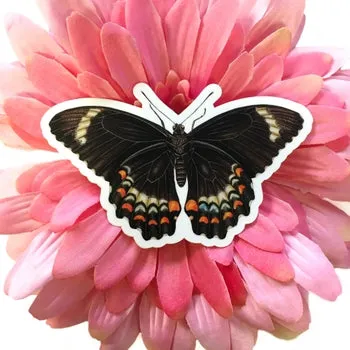 Dark Vintage Butterfly Vinyl Sticker
