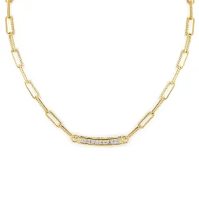 Diamante Necklace Link Pav�� Bar