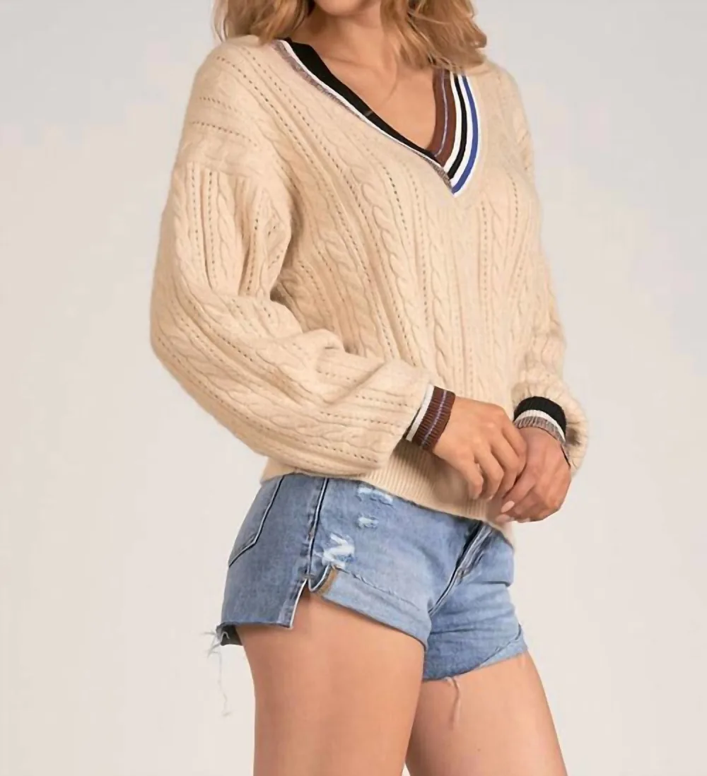 ELAN - Varsity Stripe Sweater