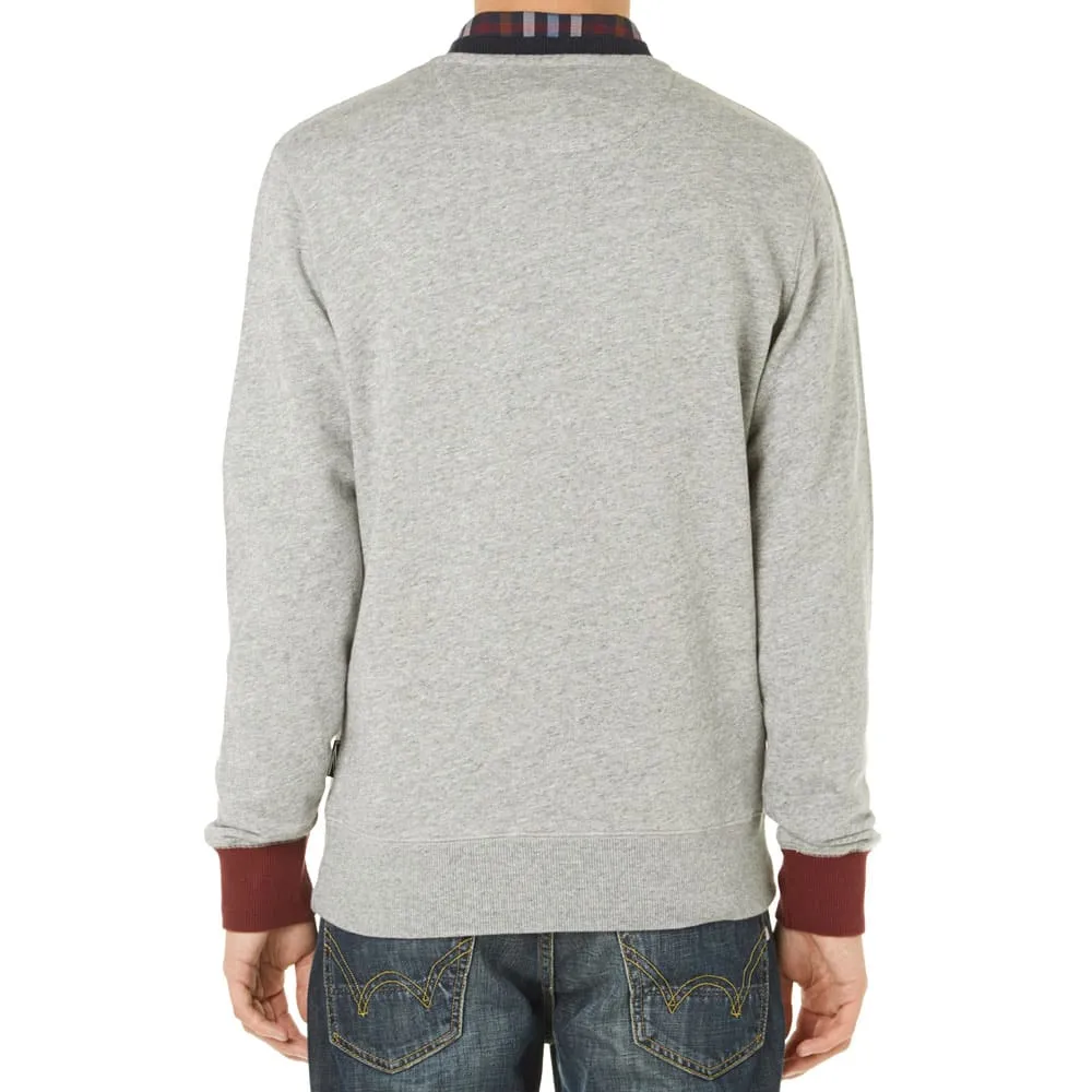 Fred Perry x Izzue Crew Neck SweaterVintage Steel Marl