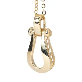 Horseshoe Charm Chain Extender 18K Gold R4378