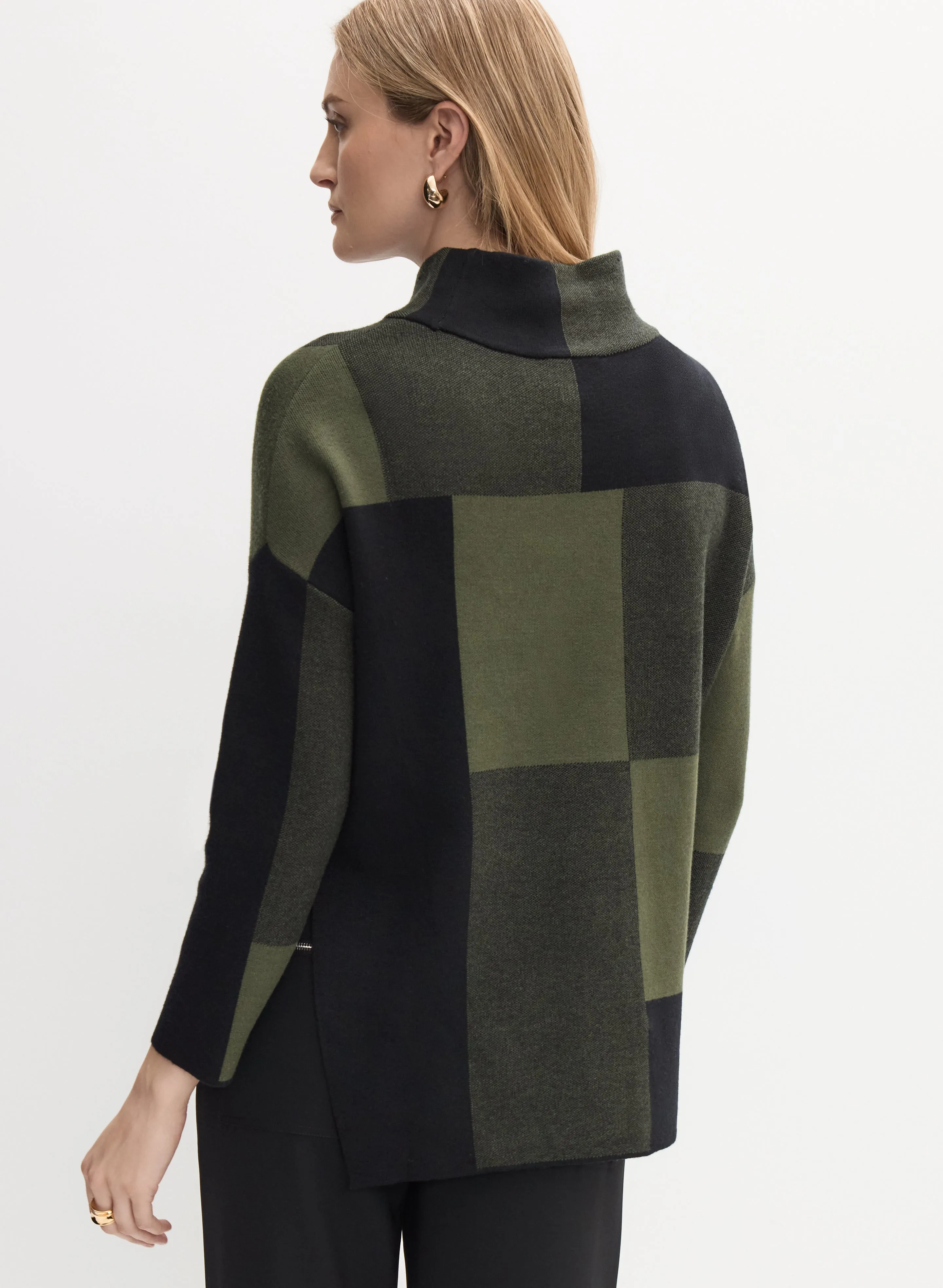 Joseph Ribkoff - Mock Neck Colour Block Sweater