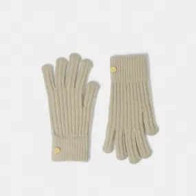 Katie Loxton Light Sand Knitted Gloves