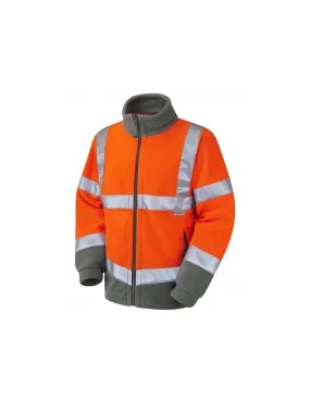 Leo Workwear - F01 Hartland Class 3 Fleece Jacket - Orange - 2020ppe Size S