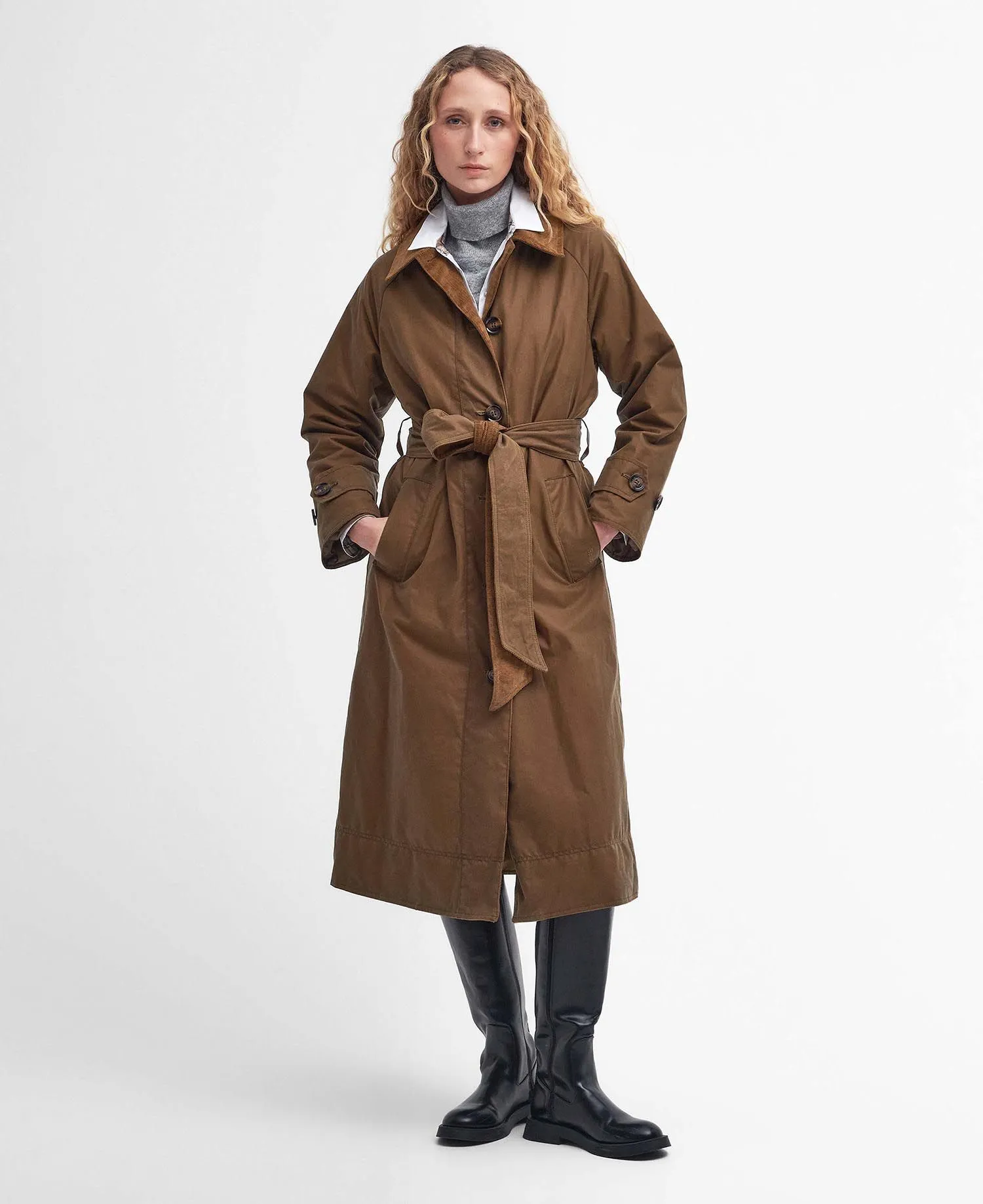  Marianne Waxed Trench Coat     