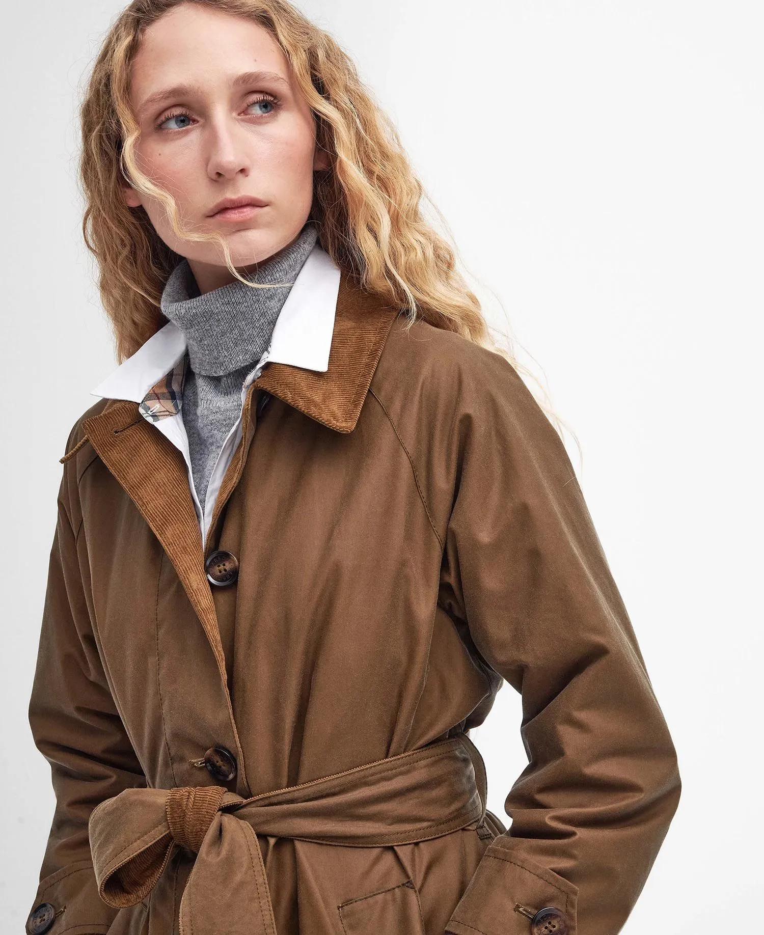  Marianne Waxed Trench Coat     