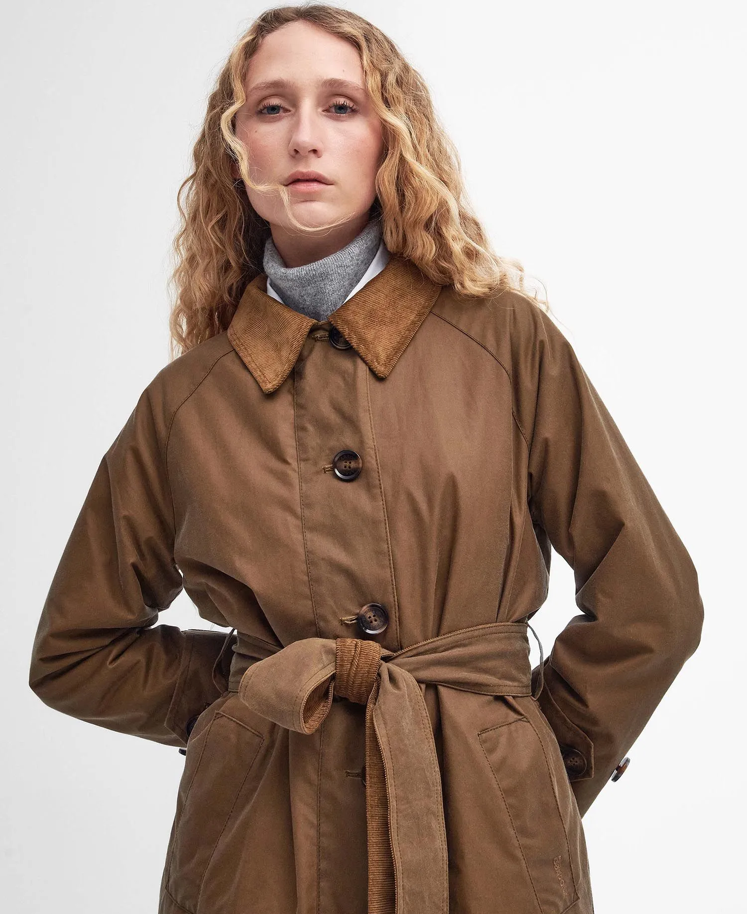  Marianne Waxed Trench Coat     