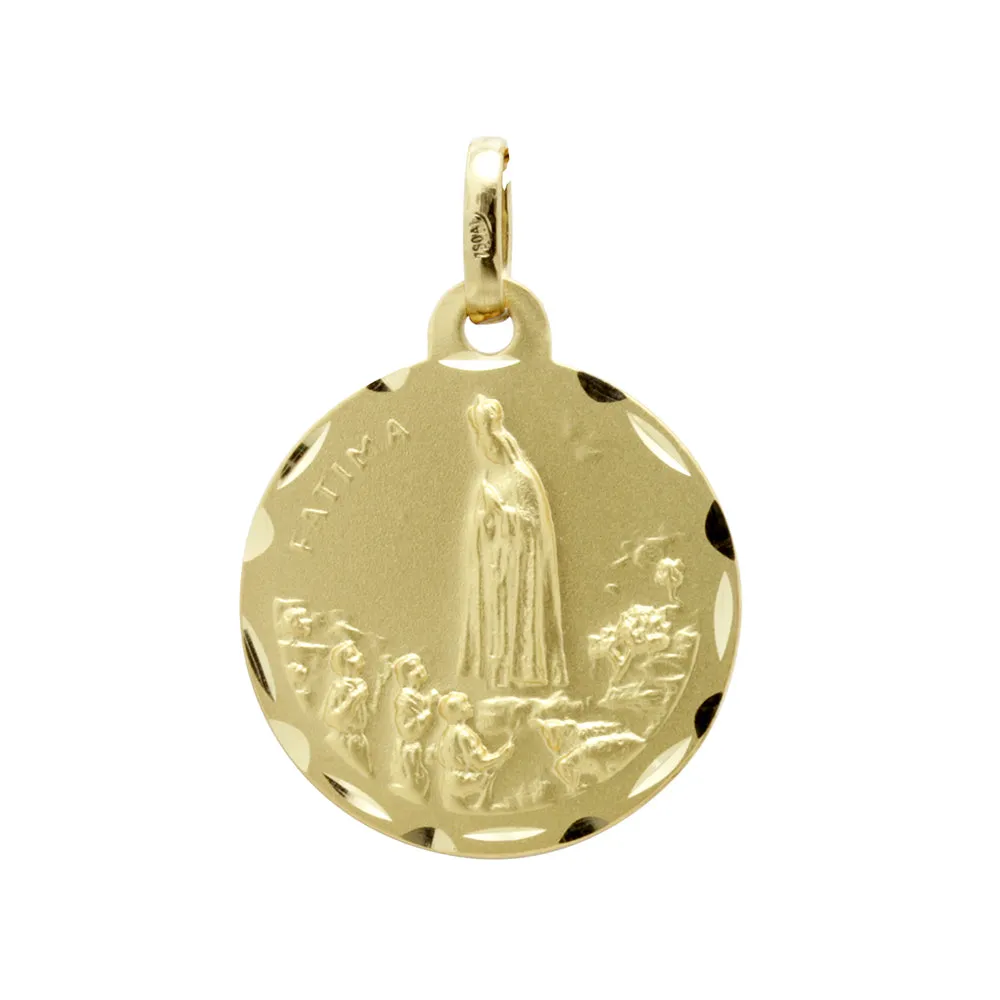 Medalla Virgen de Fátima en Oro