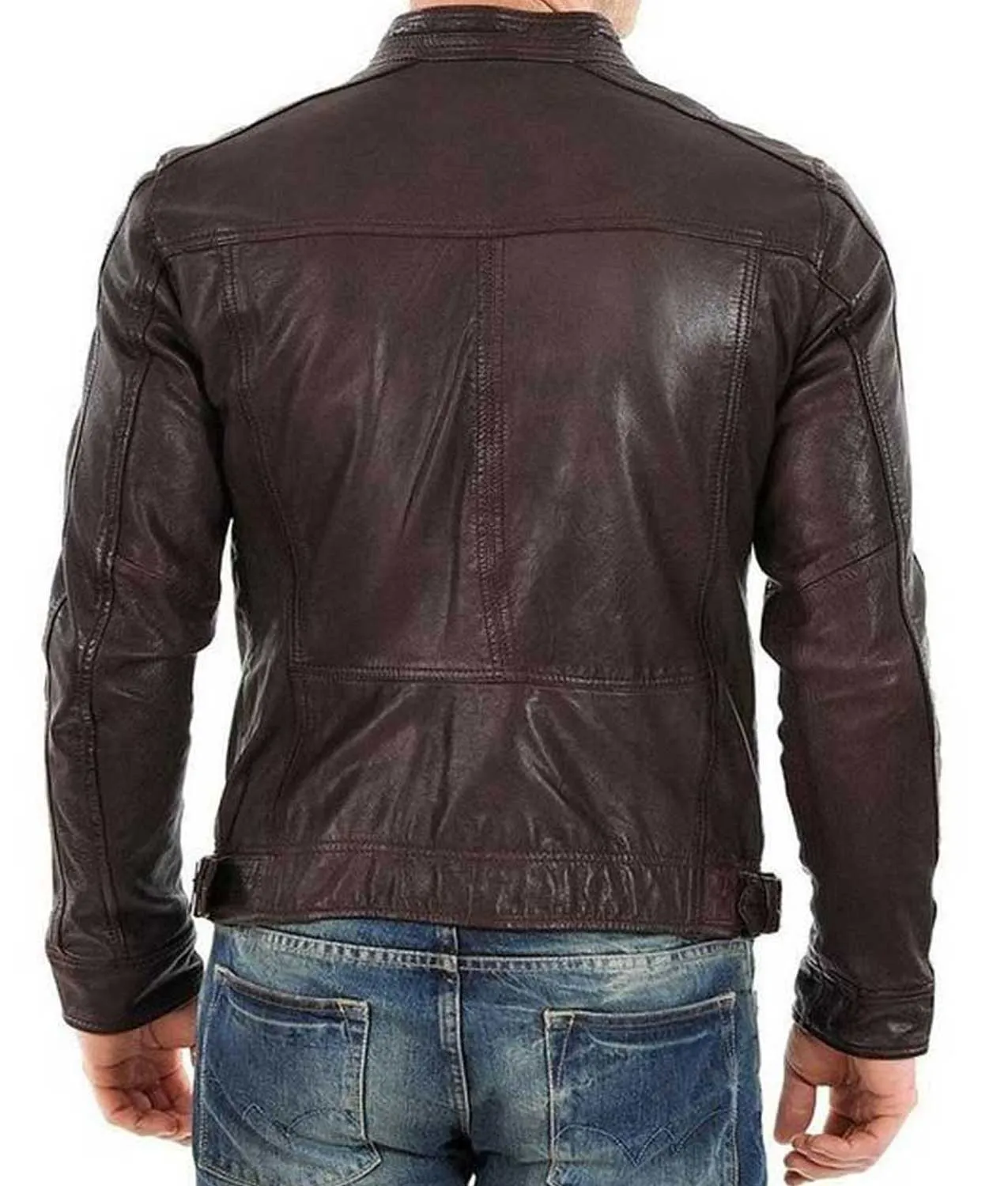 Mens Racer Casual Brown Jacket | Cafe Racer Jacket