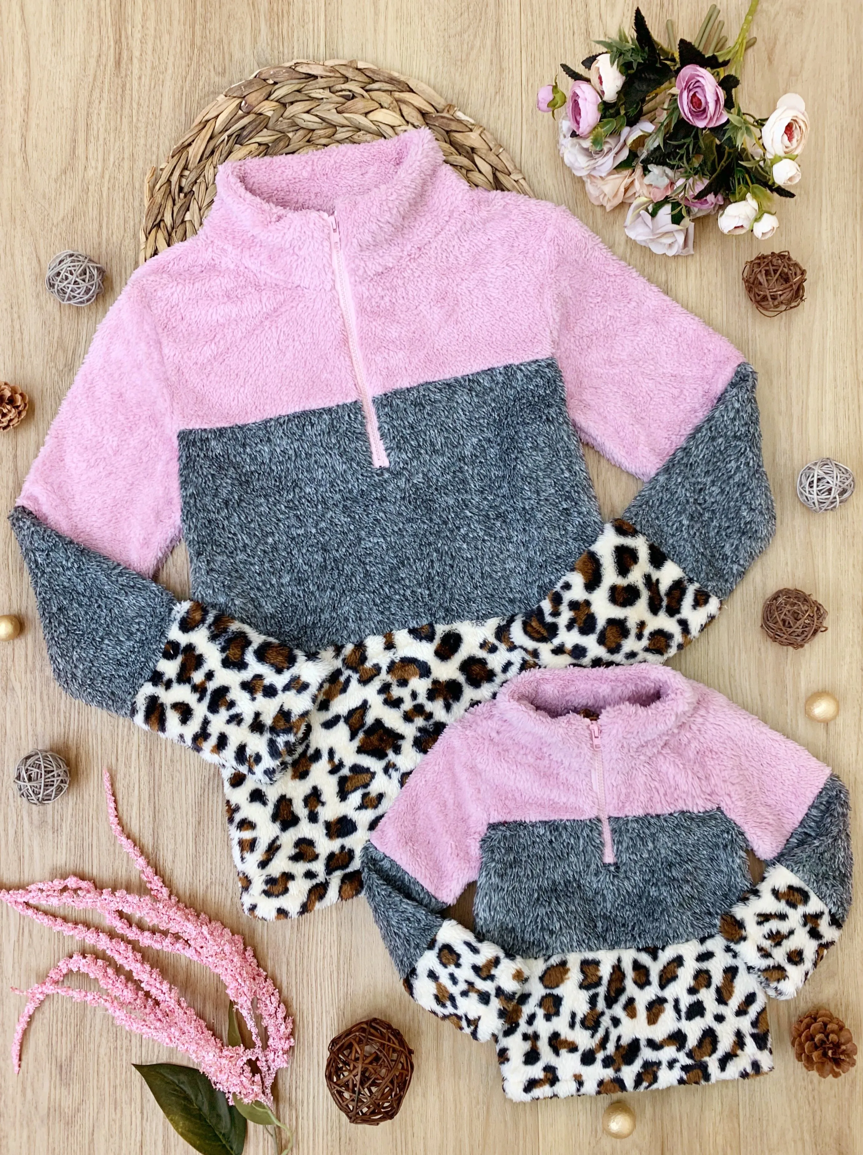 Mommy And Me Fierce Fleece Colorblock Pullover