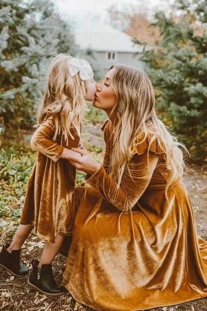 Mother Daughter  Full Sleeve Dress - Priority Shipping