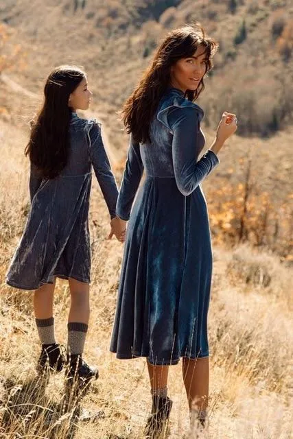 Mother Daughter  Full Sleeve Dress - Priority Shipping