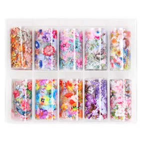 Nail Art Foil Box / Botanical Paradise