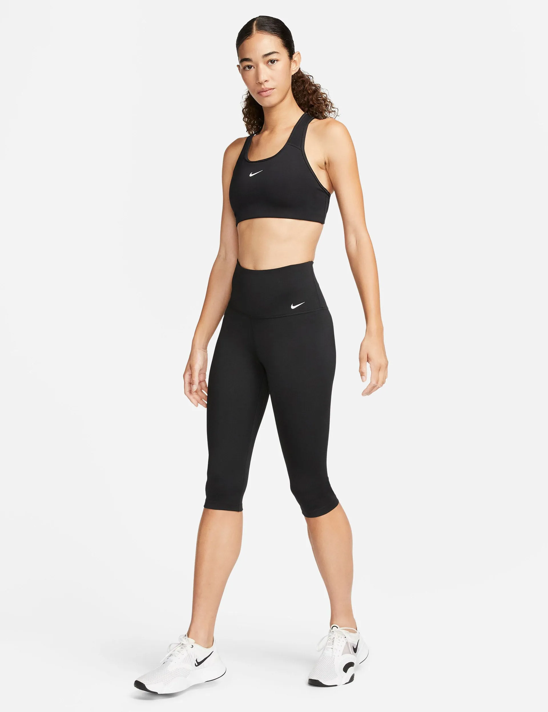 One Capri Leggings - Black/White