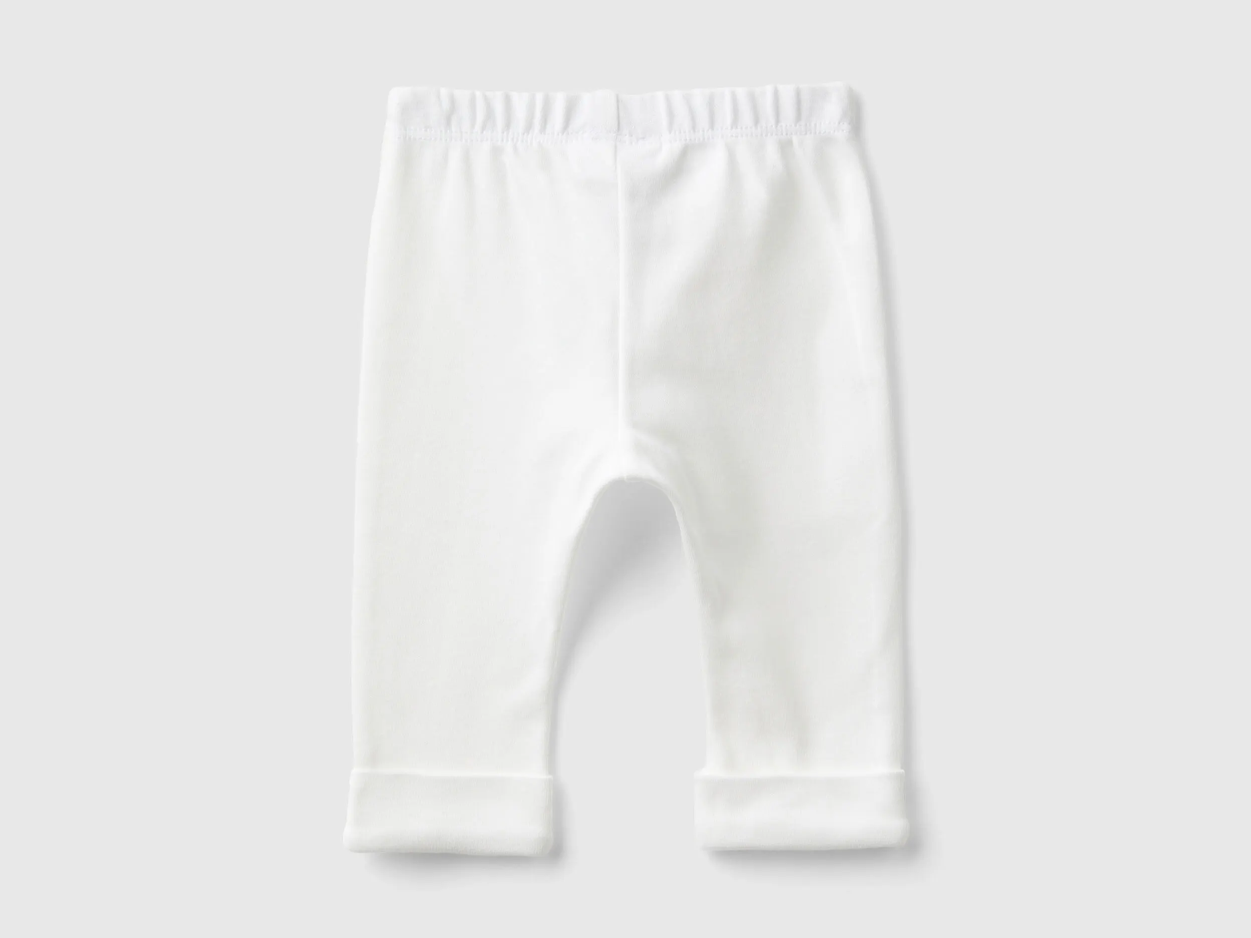 Organic cotton leggings - Creamy White | Benetton