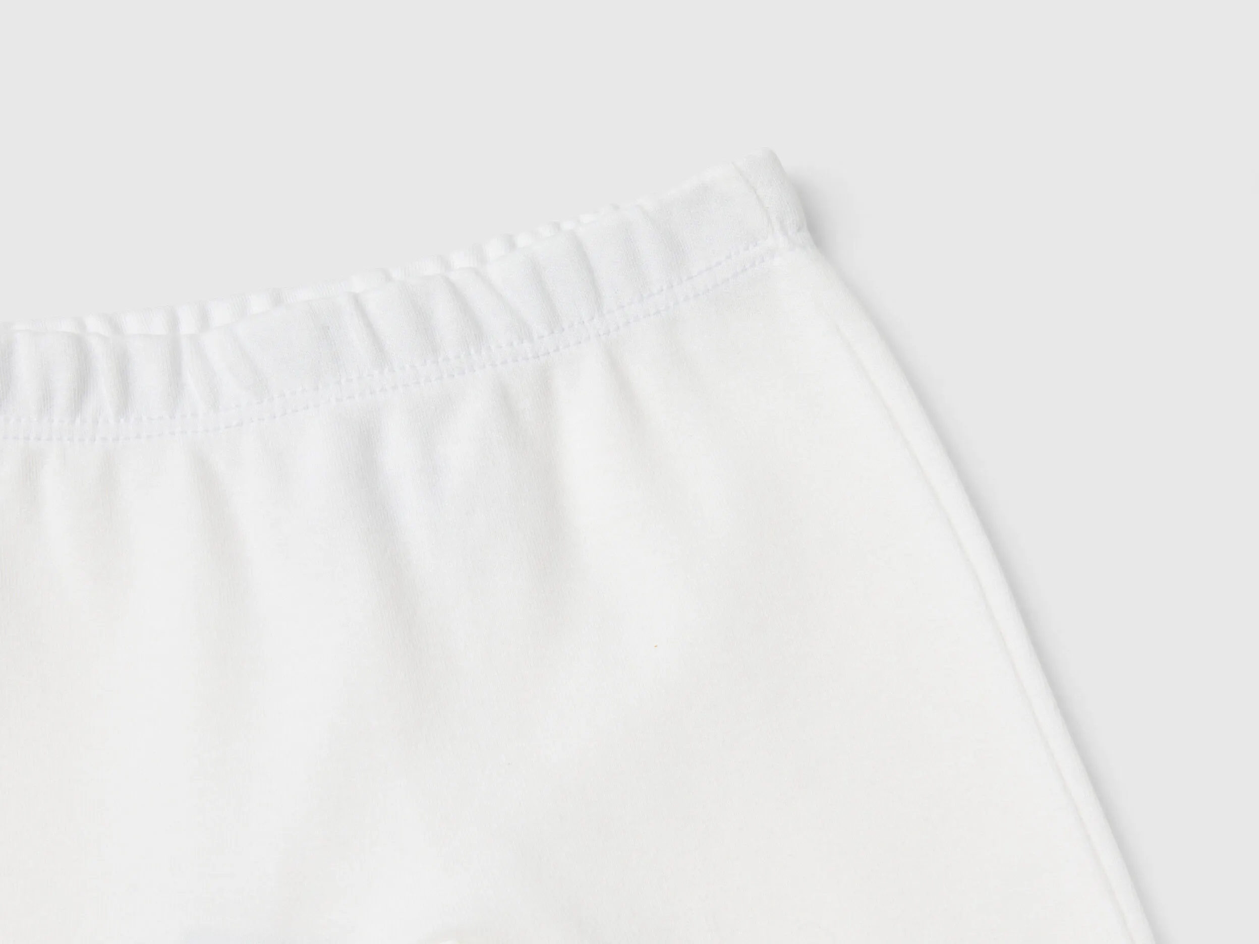 Organic cotton leggings - Creamy White | Benetton