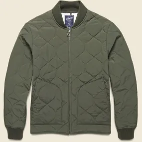 Otis Quilted Jacket - Dark Olive