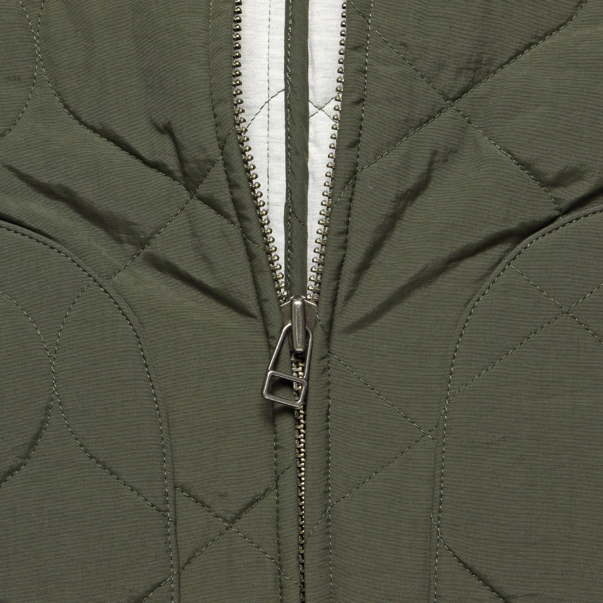 Otis Quilted Jacket - Dark Olive