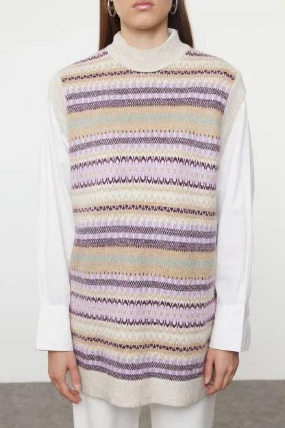 Patterned Knitwear Sweater