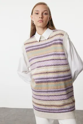 Patterned Knitwear Sweater