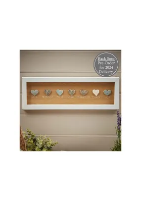 Pebble Heart Plaque Mixed Pebble
