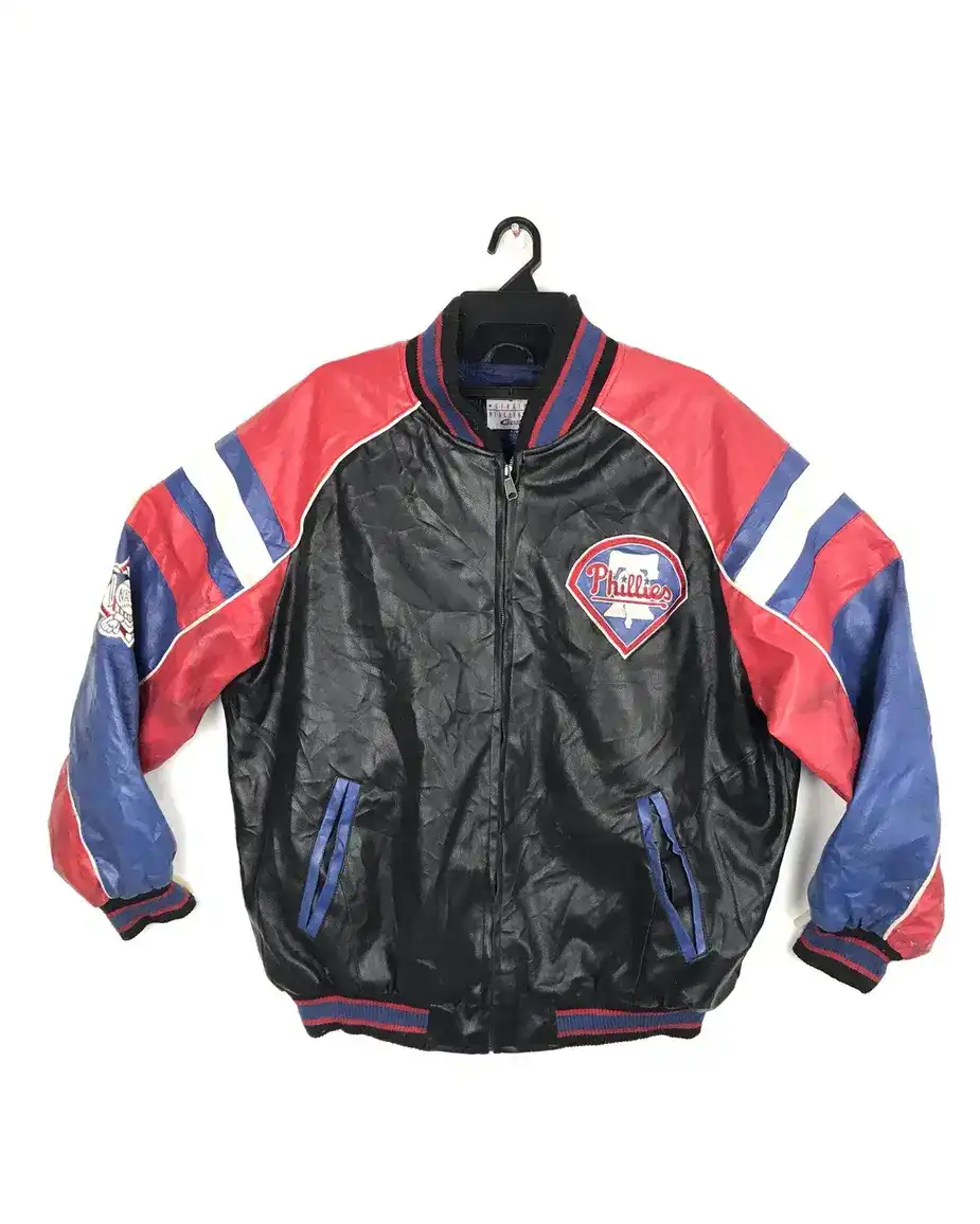 Philadelphia Phillies Faux-leather Jacket - William Jacket