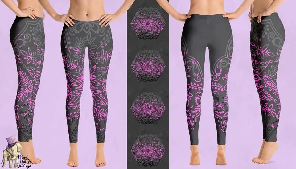 Pink Mandala Leggings