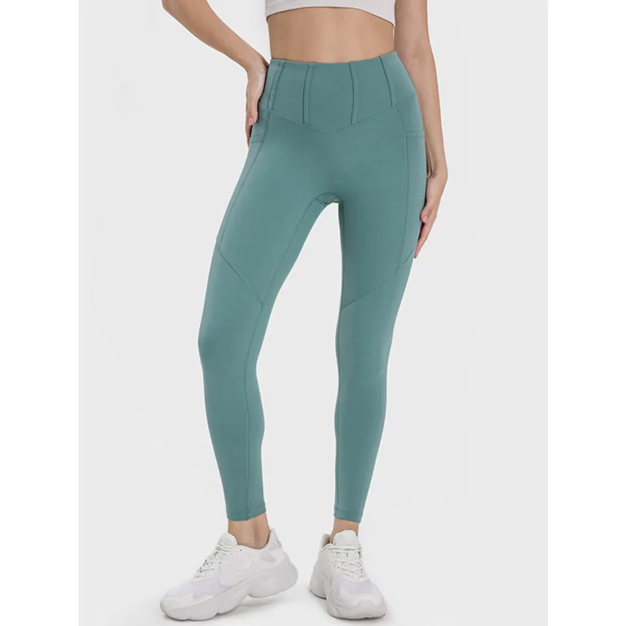 Pocketed High Waist Active Leggings