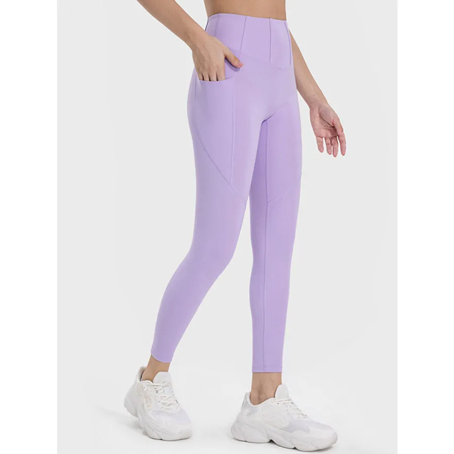 Pocketed High Waist Active Leggings