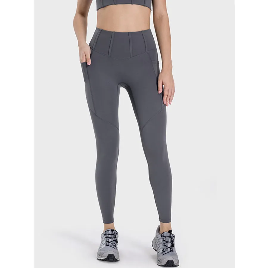 Pocketed High Waist Active Leggings