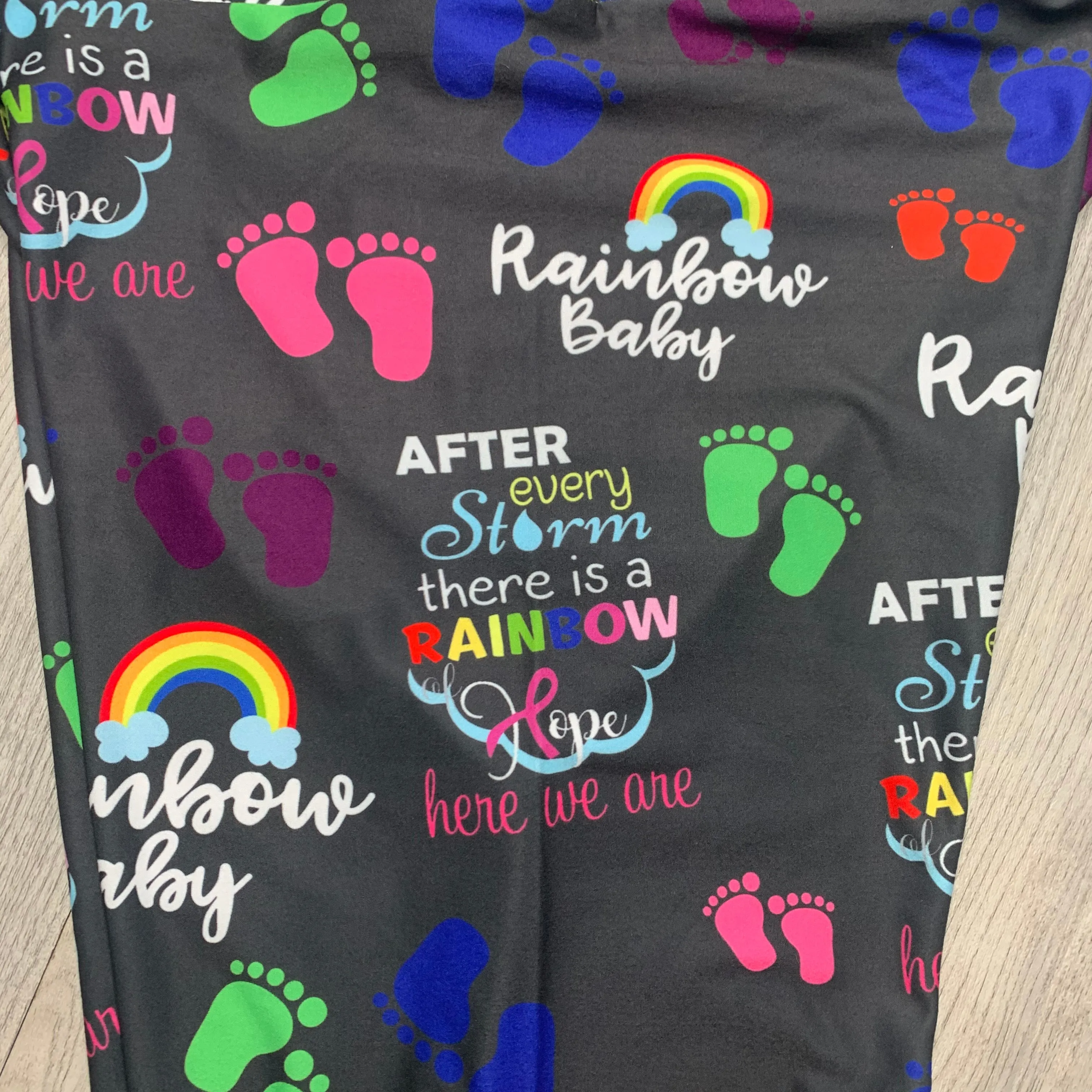 Rainbow Baby Print Soft Leggings