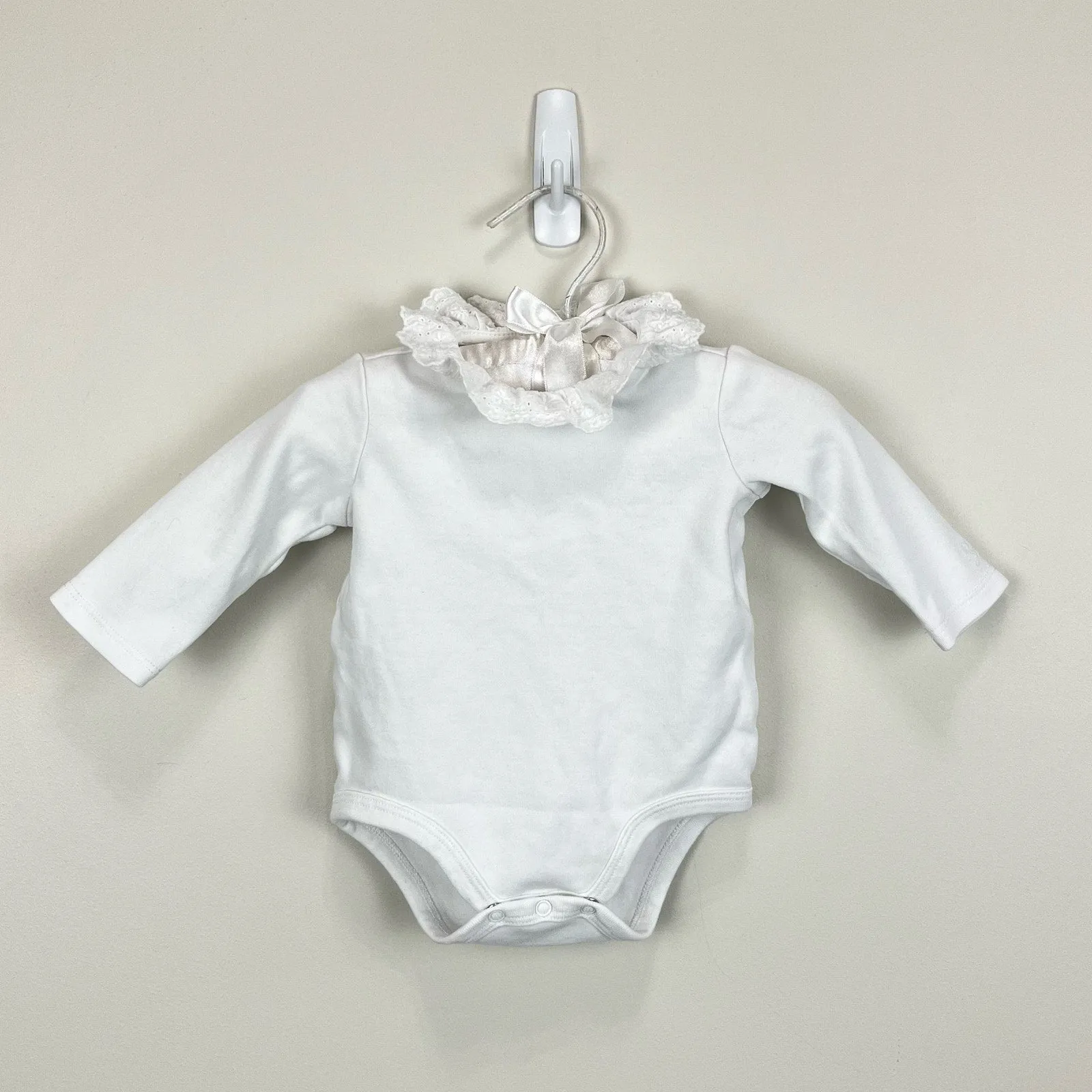 Ralph Lauren Eyelet Trim Interlock Bodysuit 3 Months