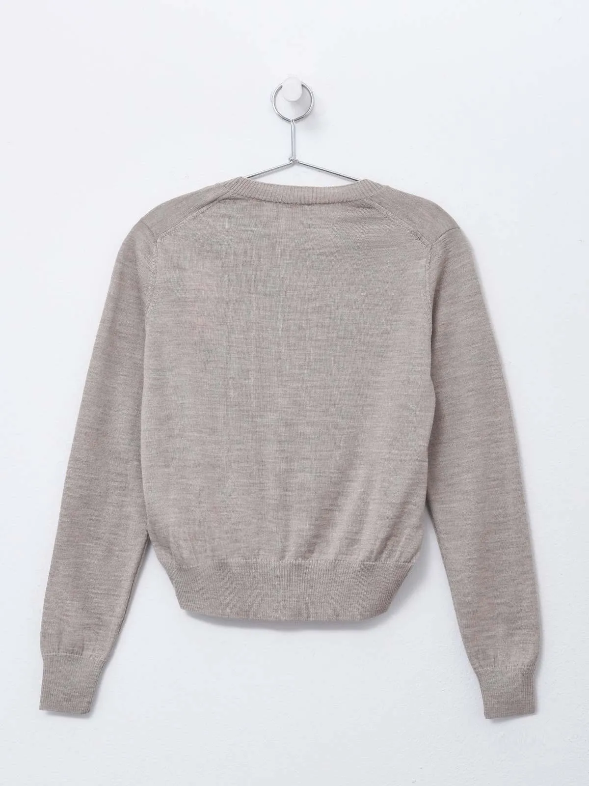 RED ADC SWEATER - LIGHT BEIGE