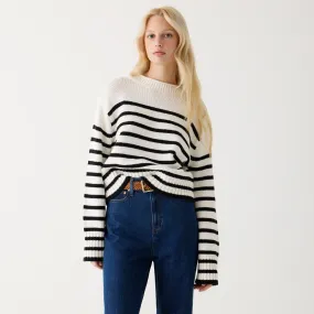 Rollneck™ sweater in stripe