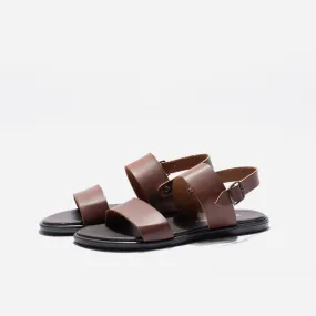 Sandalo Doppia Fascia con Cinturino al tallone