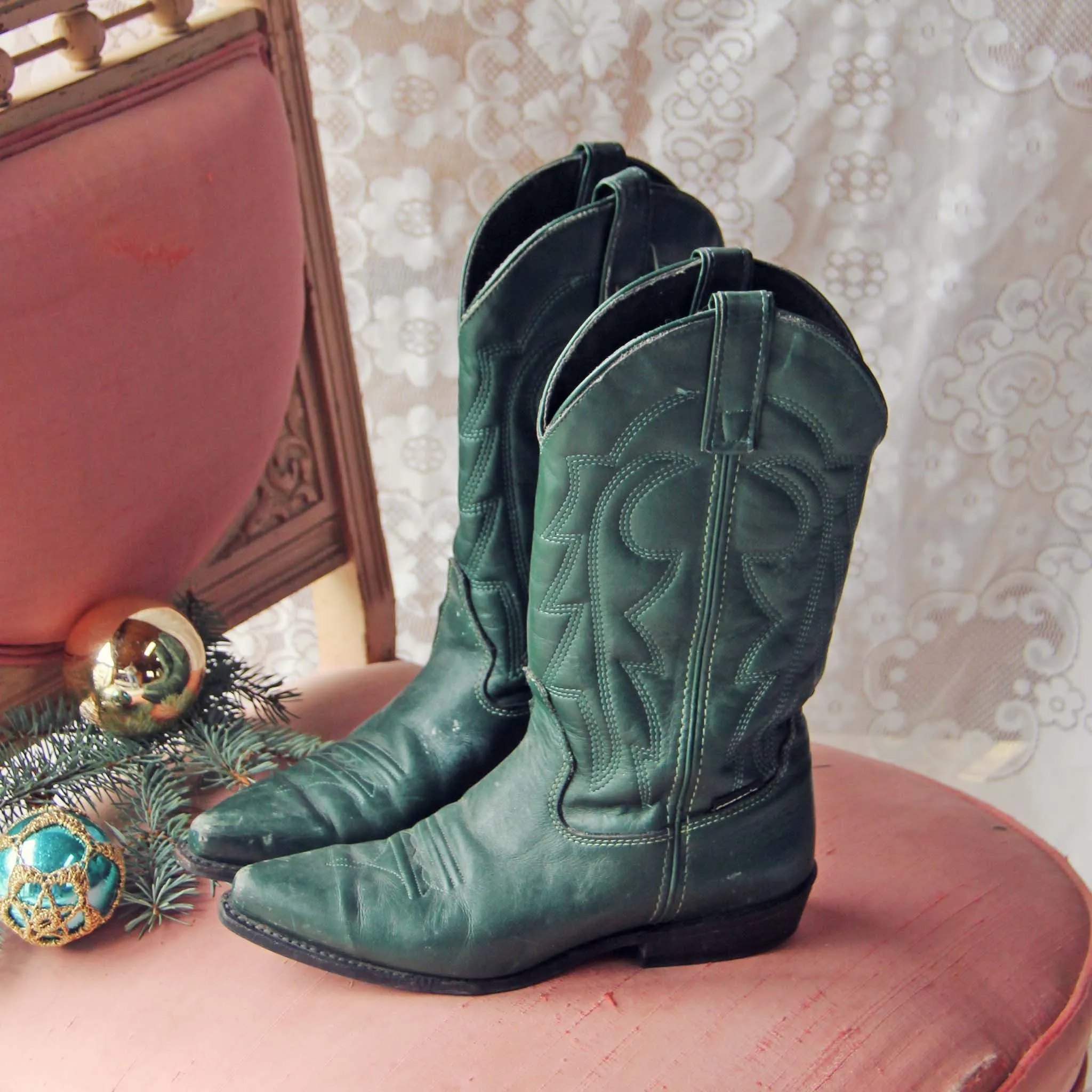 Snowy Spruce Vintage Boots