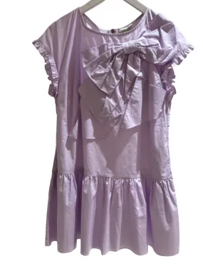 Stellah Bow Babydoll Dress in Lilac