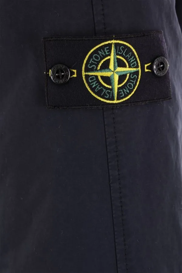 STONE ISLAND Navy Blue Tactical Winter Jacket