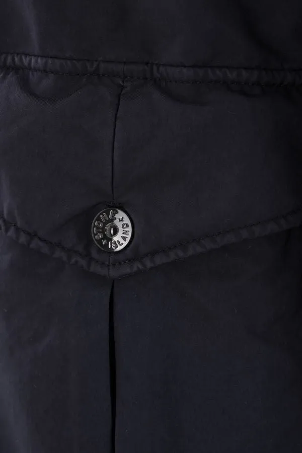 STONE ISLAND Navy Blue Tactical Winter Jacket