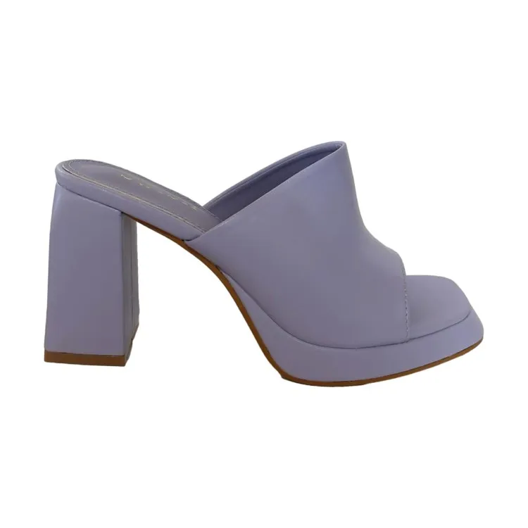 SWISH B1 Sandalo Sabot Donna con Tacco Alto Lilla