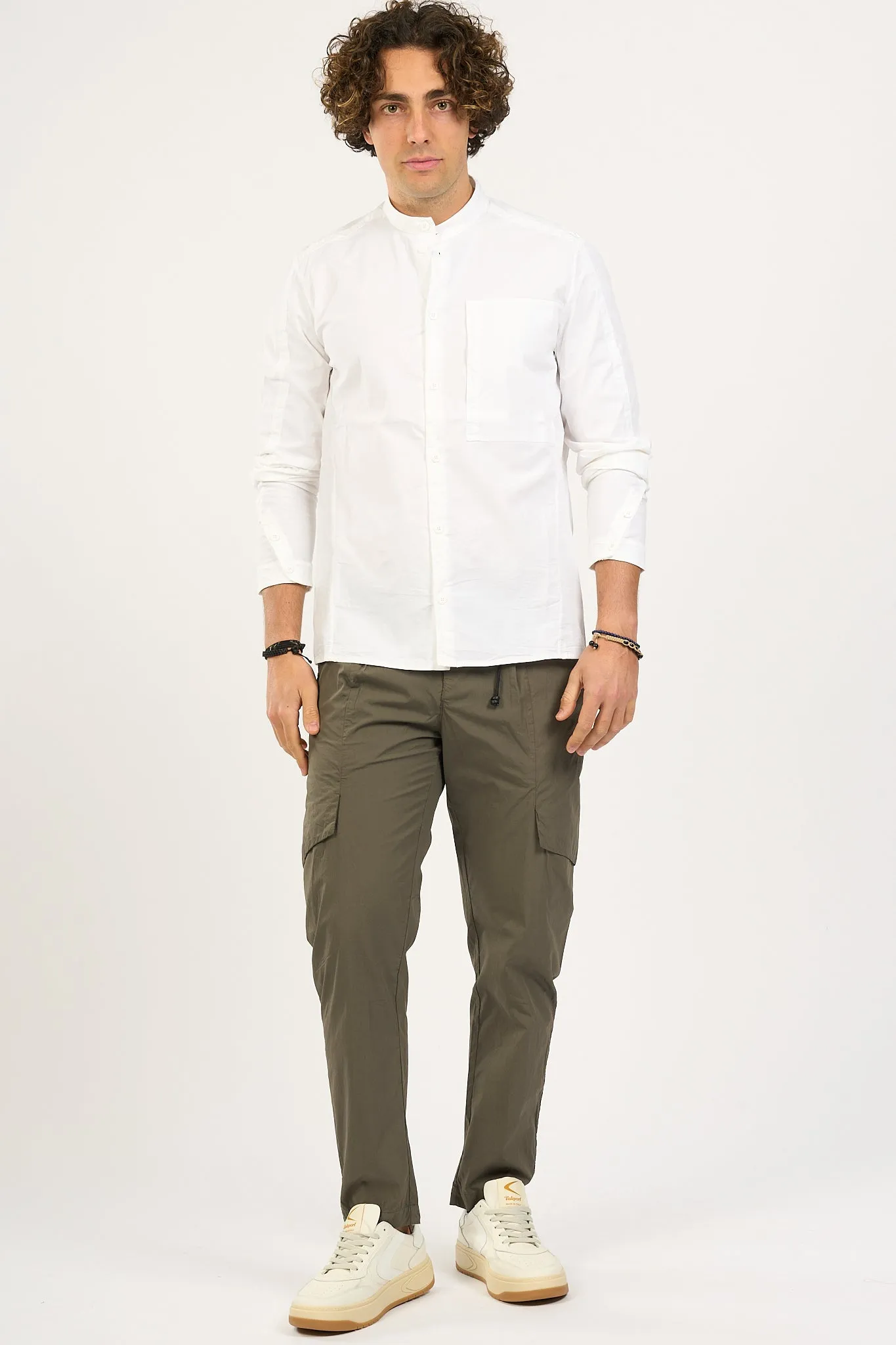 Transit Camicia Koreana Bianco Uomo