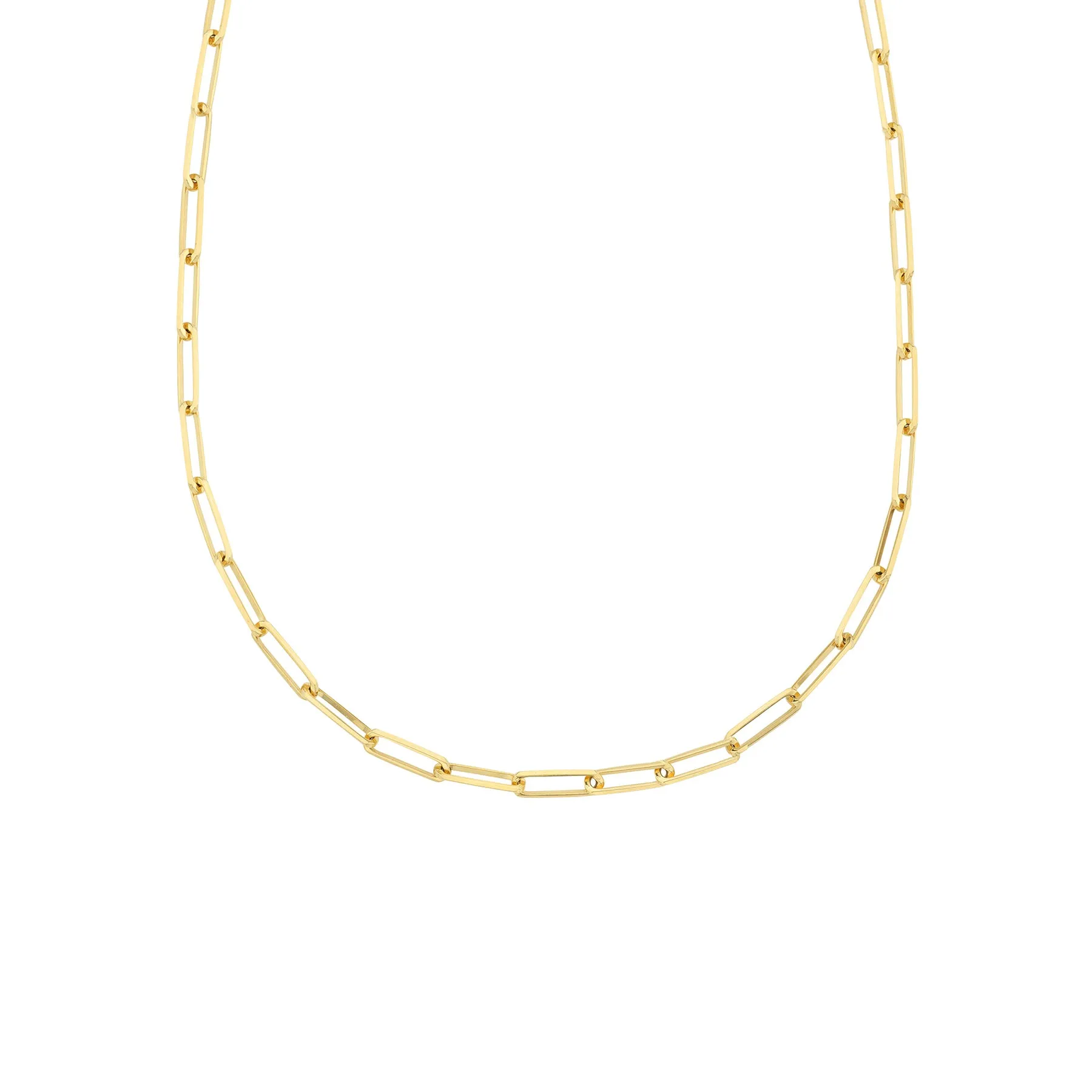Ultimate Rectangle Chain Necklace - 14k Yellow Gold