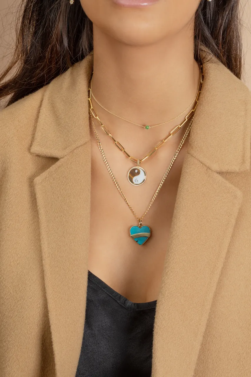 Ultimate Rectangle Chain Necklace - 14k Yellow Gold